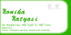 monika matyasi business card